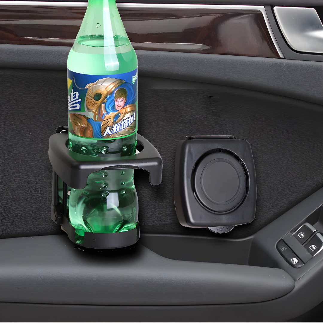 Foldable Car Cup Holder Space-Saving Adjustable Drink Holder
