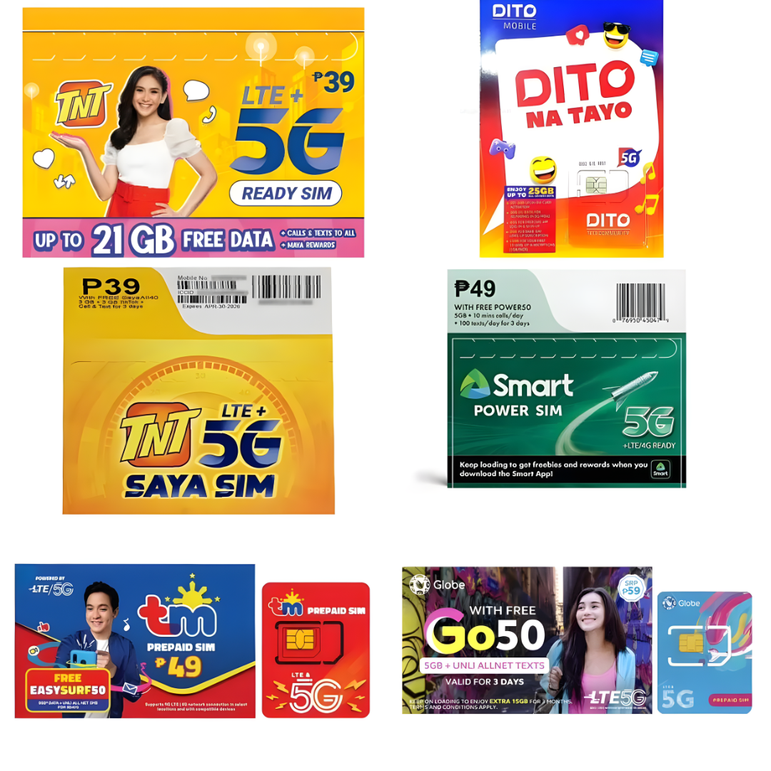 New 5G SIM Card for Smart, TNT, Globe, TM & Dito