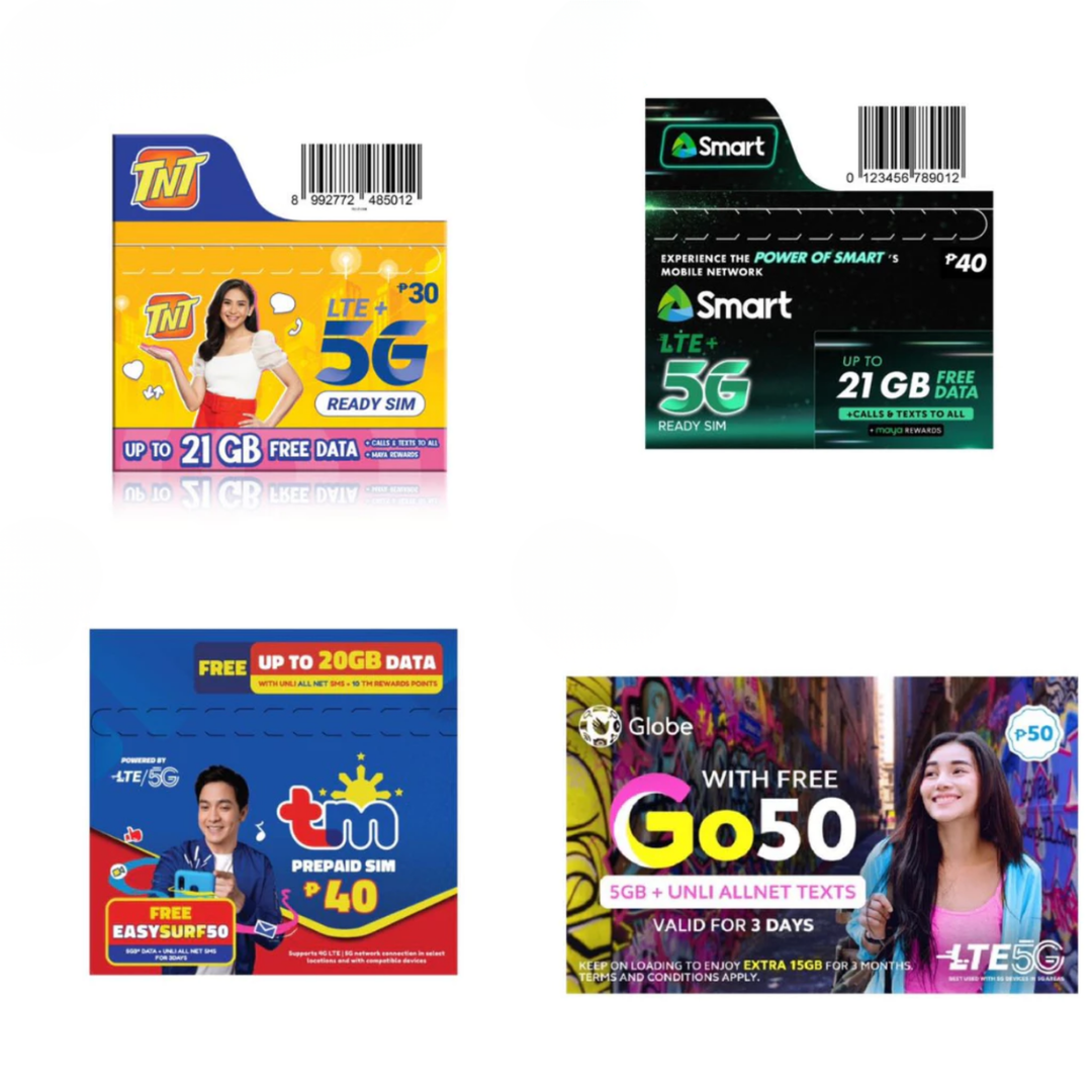 New 5G SIM Card for Smart, TNT, Globe, TM & Dito