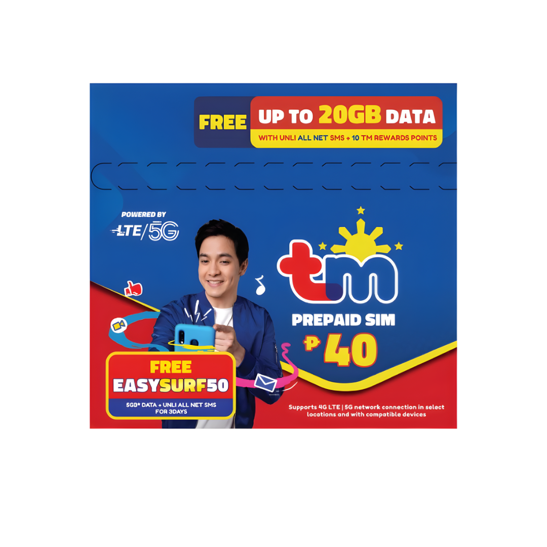 New 5G SIM Card for Smart, TNT, Globe, TM & Dito