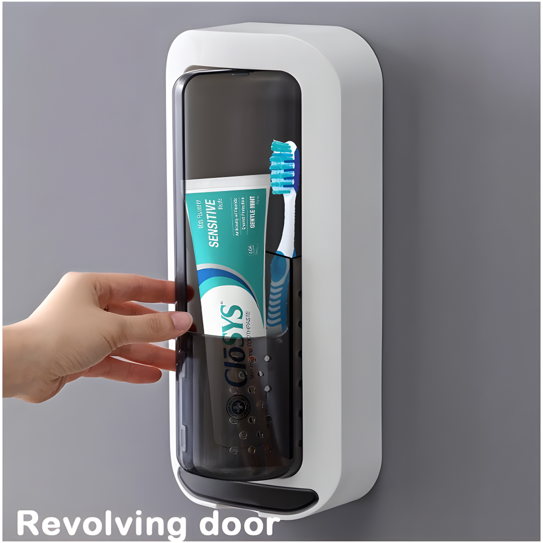 Rotating Toothbrush Holder & Automatic Toothpaste Dispenser