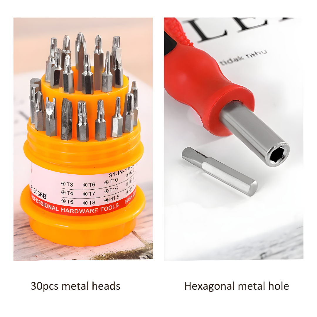 31-in-1 Precision Screwdriver Set Multifunction Pocket Repair Tool Kit