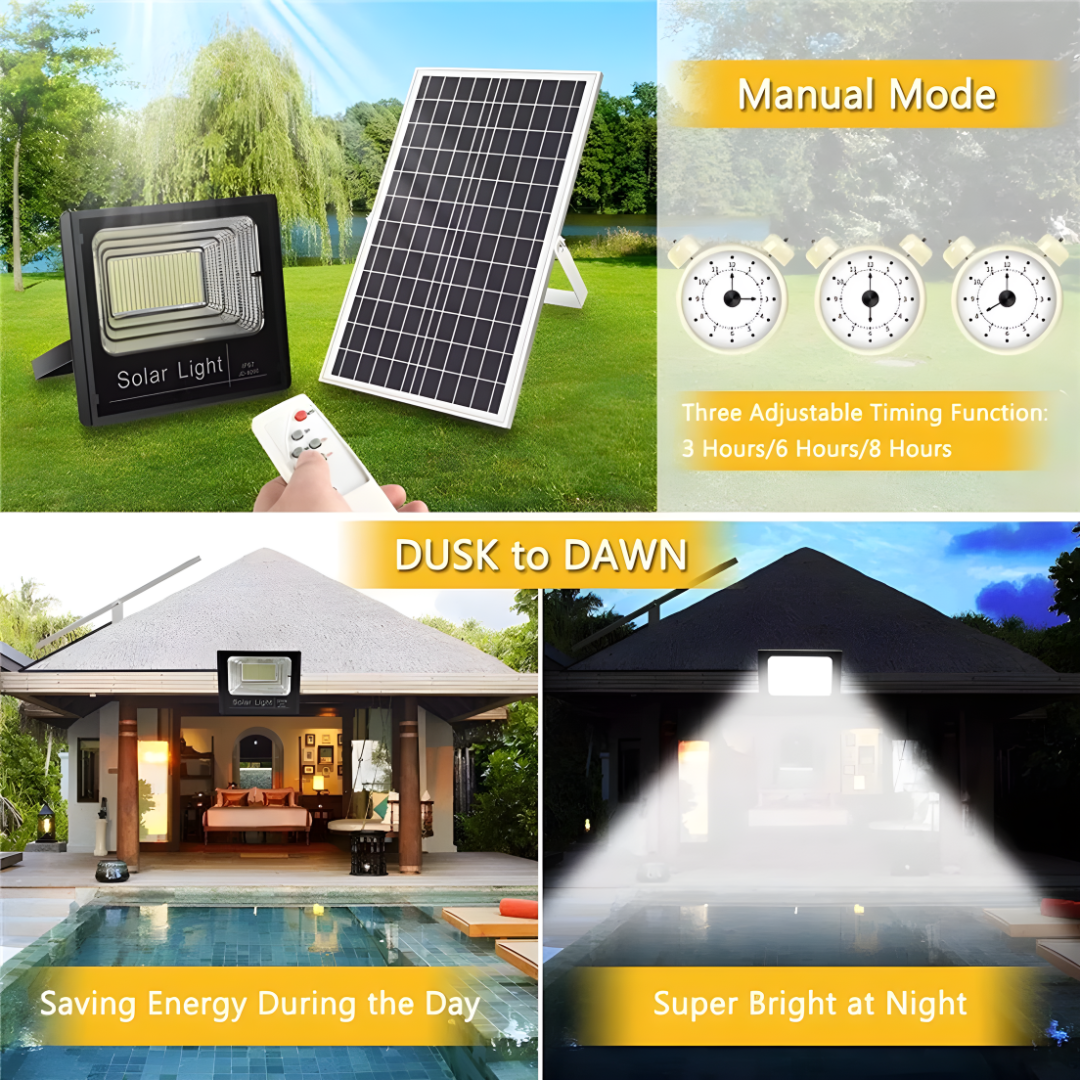 Solar Light BUY 1 TAKE 1 Outdoor LED Flood Light Waterproof Solar Street Lamp