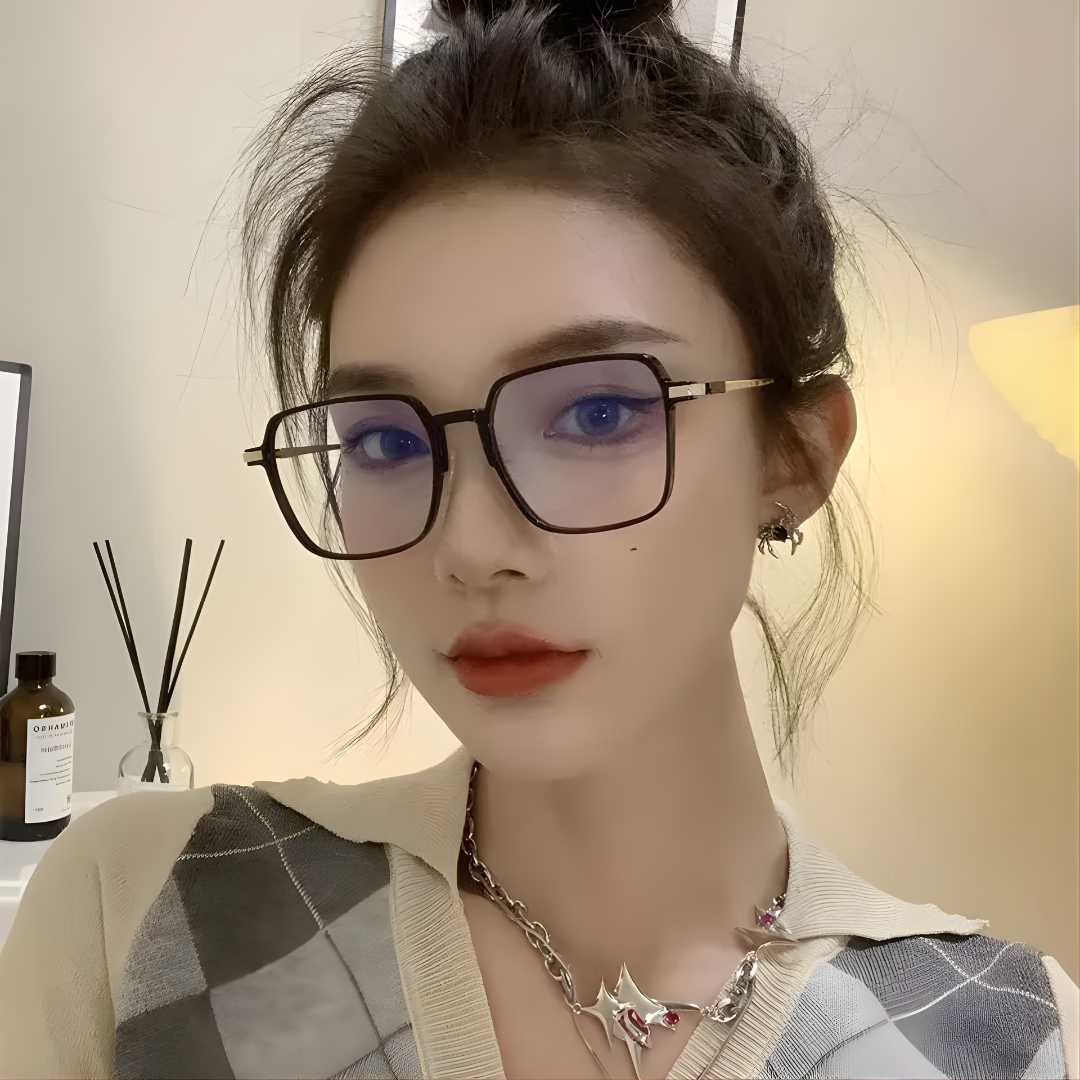Photochromic Anti-Radiation Metal Eyeglasses