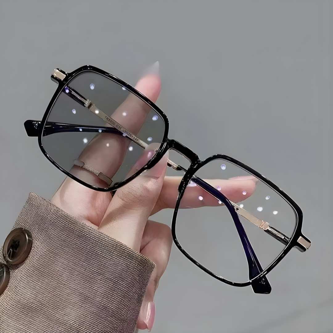 Photochromic Anti-Radiation Metal Eyeglasses