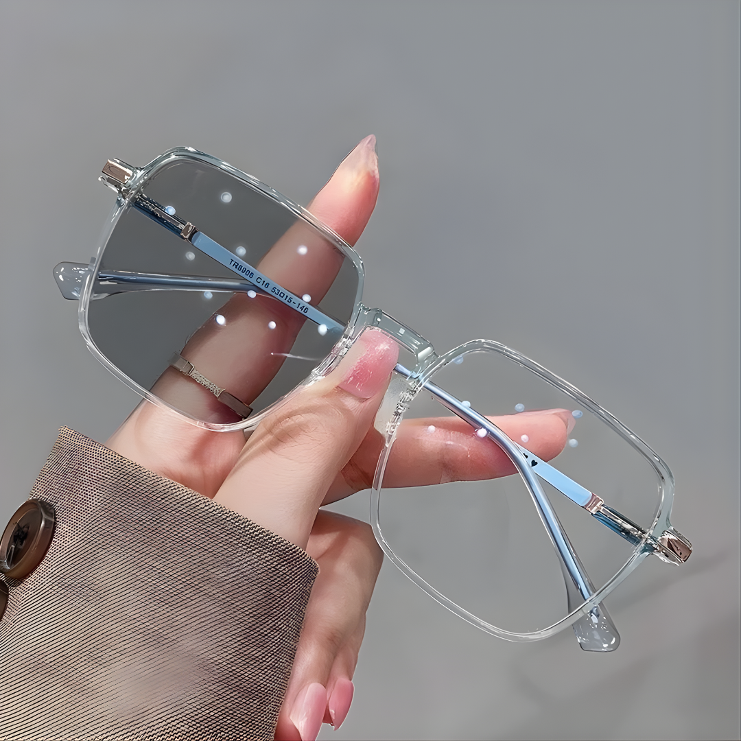 Photochromic Anti-Radiation Metal Eyeglasses