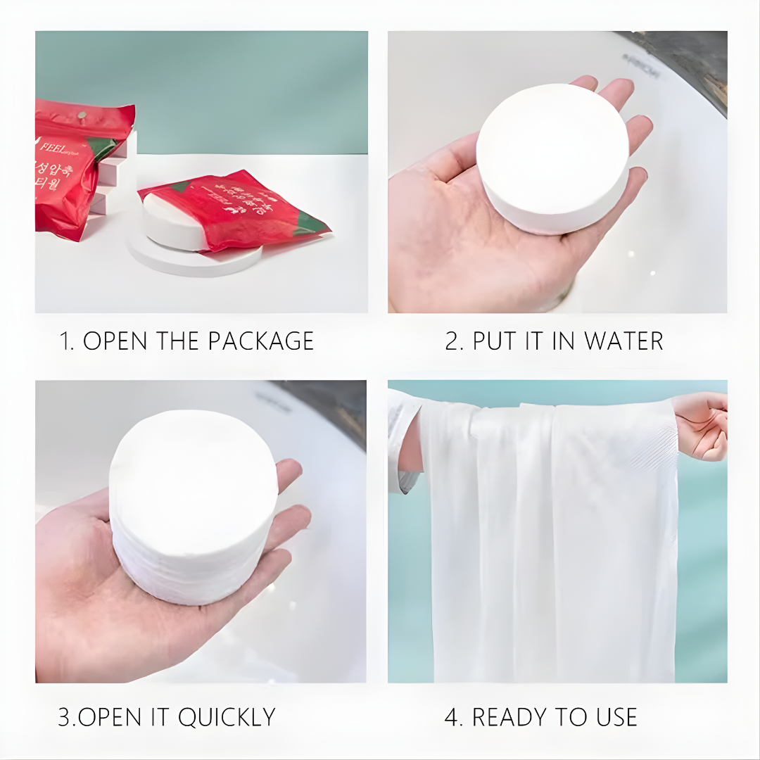 Compressed Bath Towel – Disposable Magic Travel Towel for Men & Women