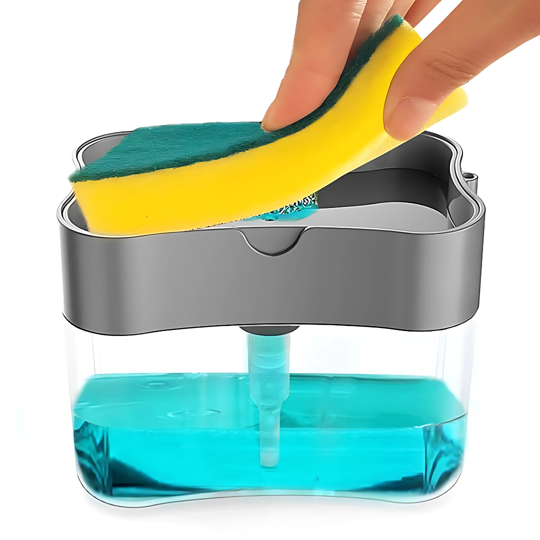2-in-1 Soap Dispenser Sponge with Caddy