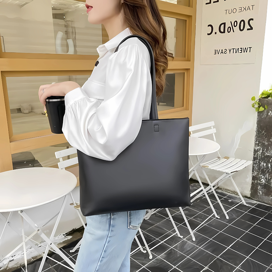 Durable PU Leather Tote Bag for Women Stylish Handbag