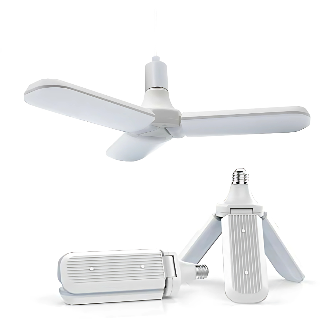 Foldable Fan Blade LED Light Bulb