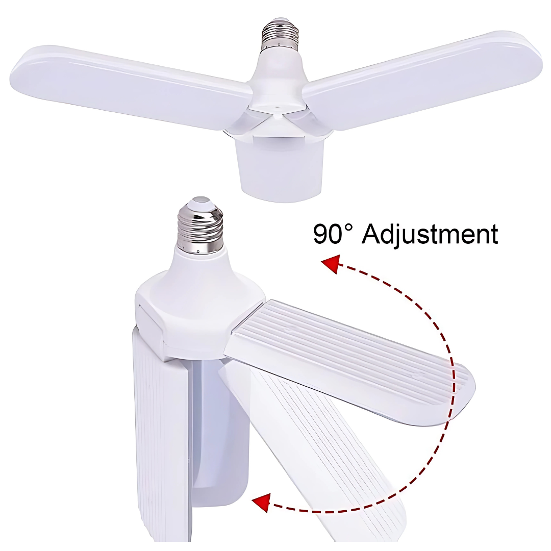 Foldable Fan Blade LED Light Bulb