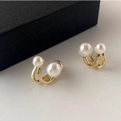 925 Sterling Silver Pearl Earrings Elegant Women’s Jewelry