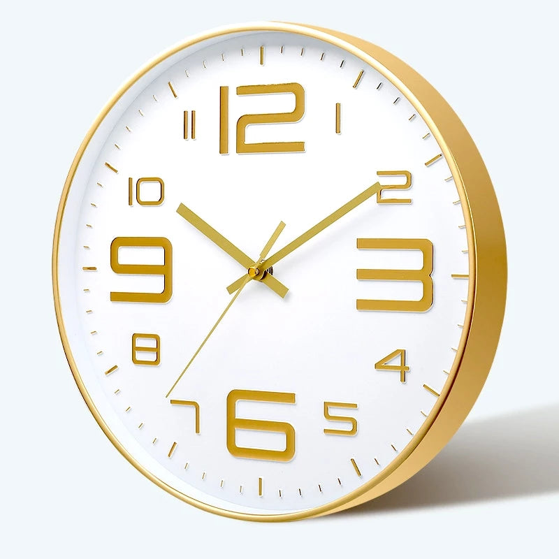 12-Inch Silent 3D Digital Wall Clock Minimalist Home Living Room Decor