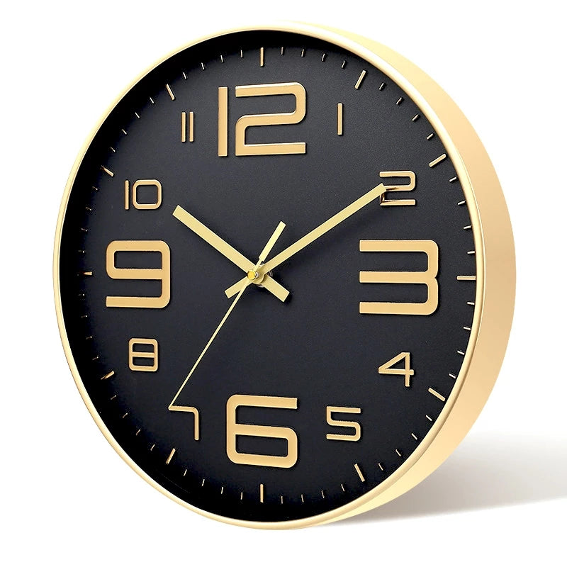 12-Inch Silent 3D Digital Wall Clock Minimalist Home Living Room Decor