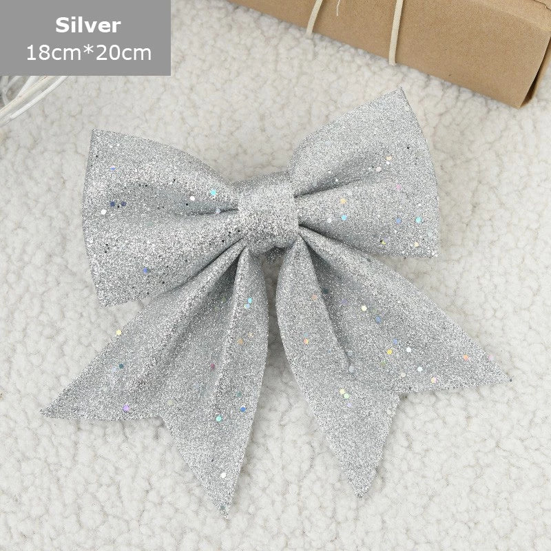 8cm Christmas Bows Hanging Ornaments