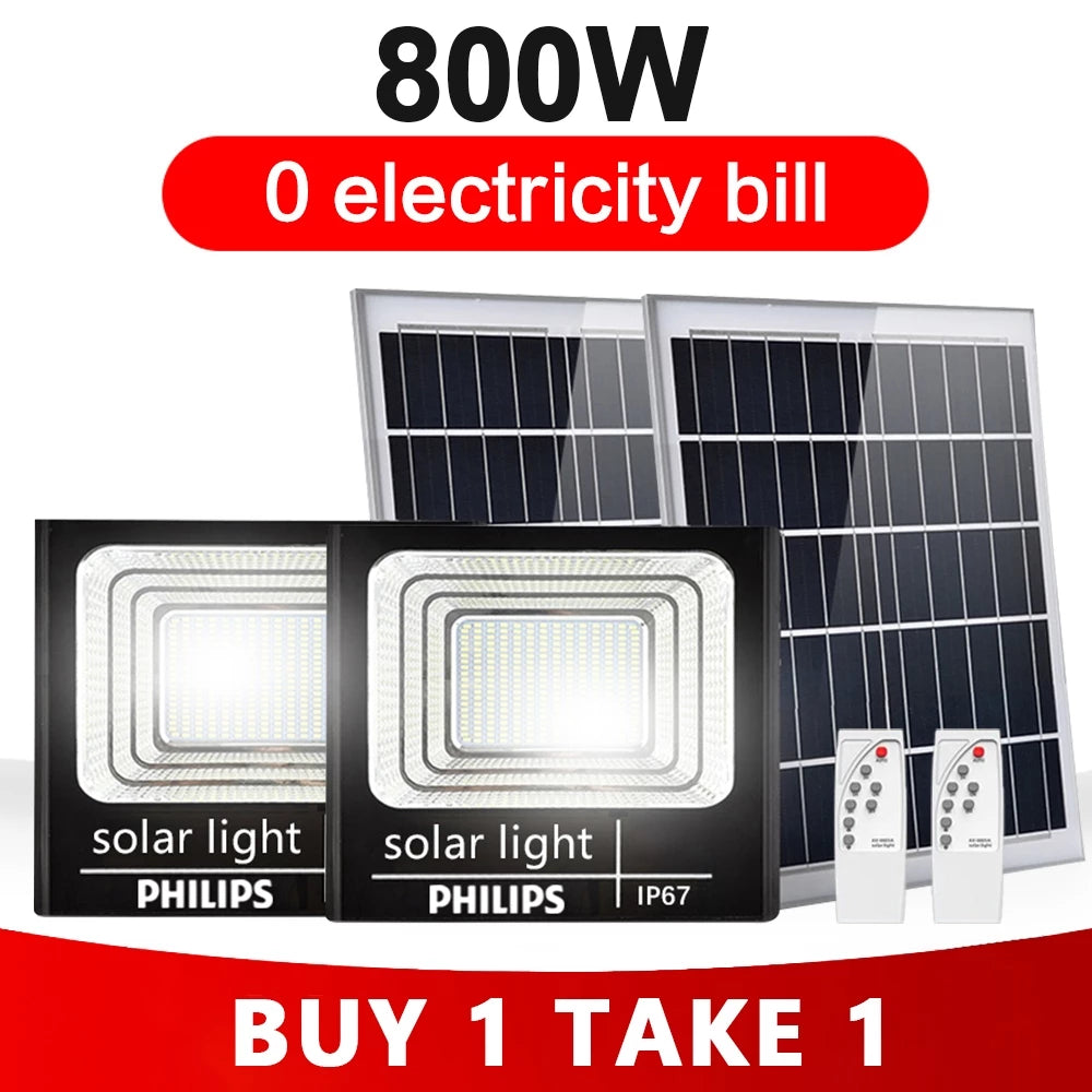 Solar Light BUY 1 TAKE 1 Outdoor LED Flood Light Waterproof Solar Street Lamp
