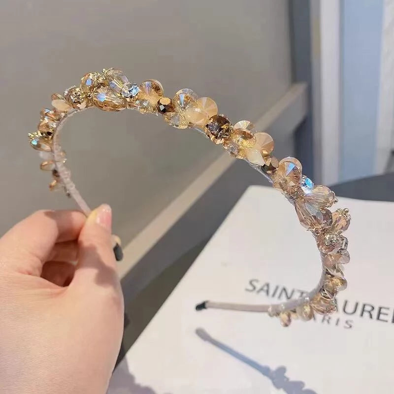 Korean Luxury Crystal Diamond Headband for Women