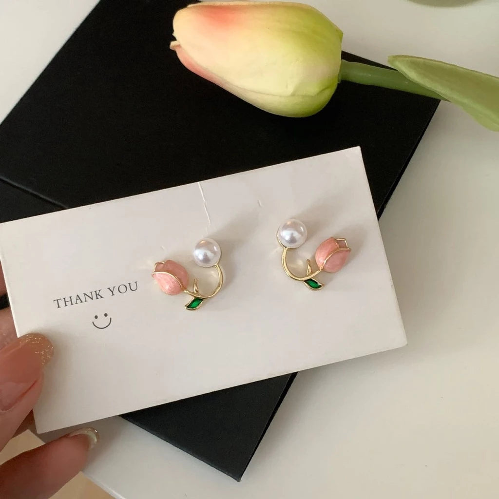 925 Sterling Silver Pearl Earrings Elegant Women’s Jewelry