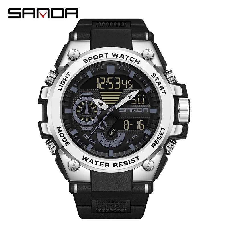 Men's Digital Fashion Waterproof Outdoor Sports Multifunctional Electronic Watch