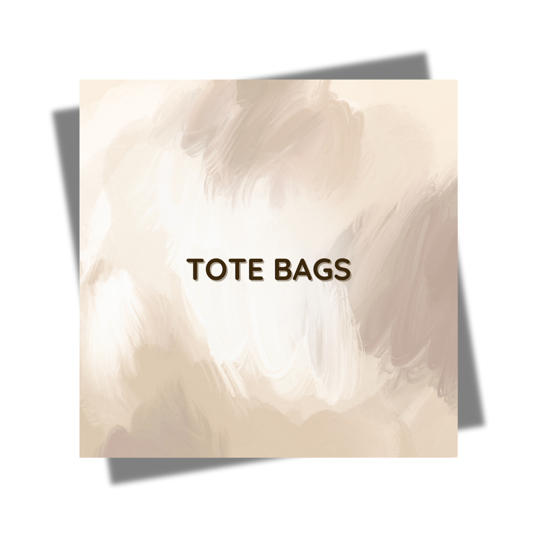 Neutral-toned abstract background with “Tote Bags” text overlay, representing a stylish and practical collection of carry-all totes – Home Life Manila