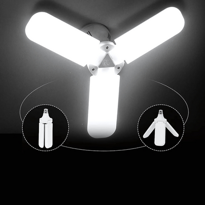 Foldable Fan Blade LED Light Bulb