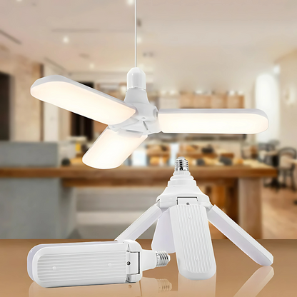 Foldable Fan Blade LED Light Bulb