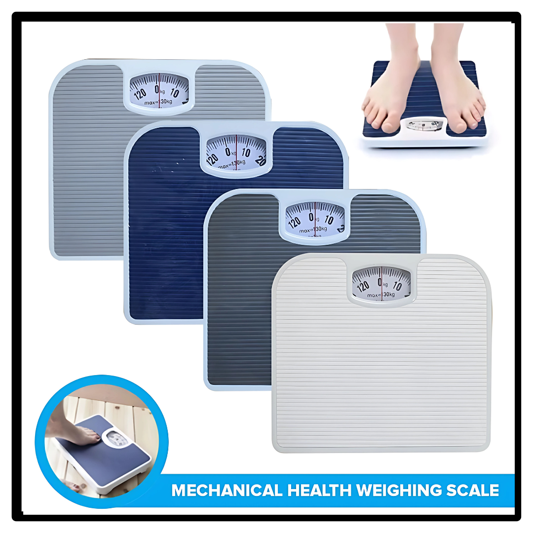 Classic Grip Non Slip Mechanical Human Weighing Scale  – No Battery Needed