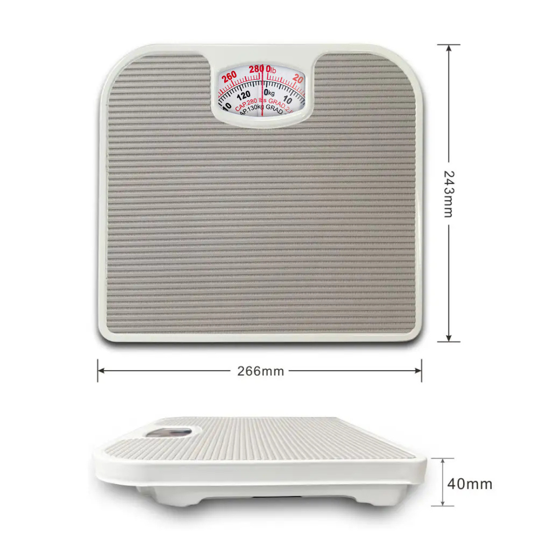 Classic Grip Non Slip Mechanical Human Weighing Scale  – No Battery Needed
