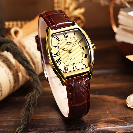 Women’s Quartz Leather Watch Gift Set – Waterproof