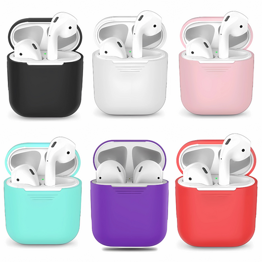 Shockproof Silicone Case for AirPods 1/2 Protective Cover with Easy Charging Access