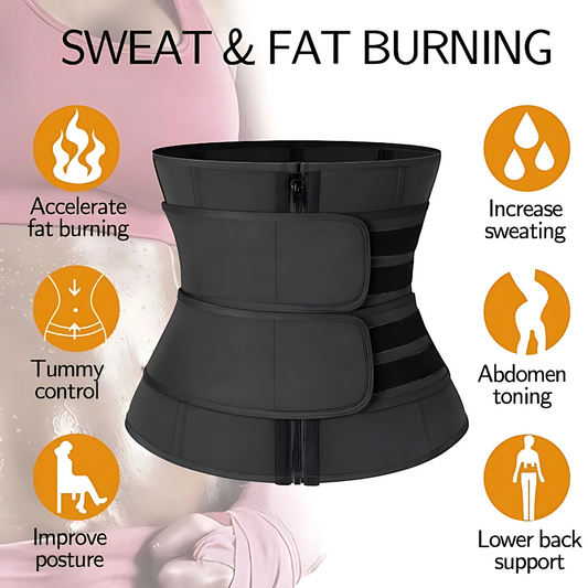 Women’s Waist Trainer Corset Belt Sauna Sweat Girdle for Fitness & Workout