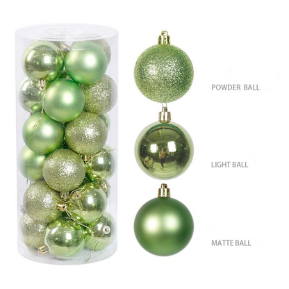 Christmas Balls Set (3CM–8CM) – Tree Ornaments & Hanging Decorations