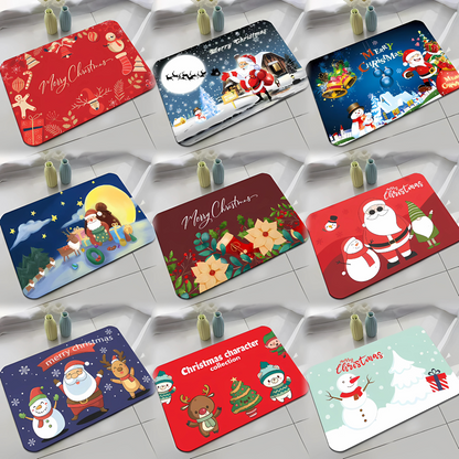 40×60CM Christmas Doormat – Festive Floor Mat & Holiday Carpet Decorations