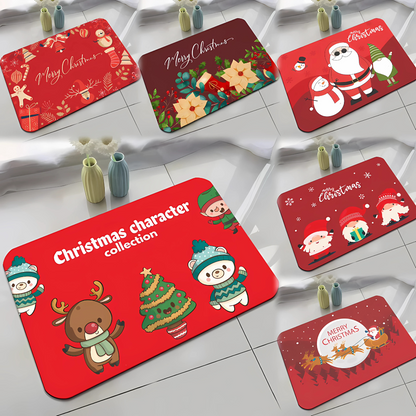 40×60CM Christmas Doormat – Festive Floor Mat & Holiday Carpet Decorations