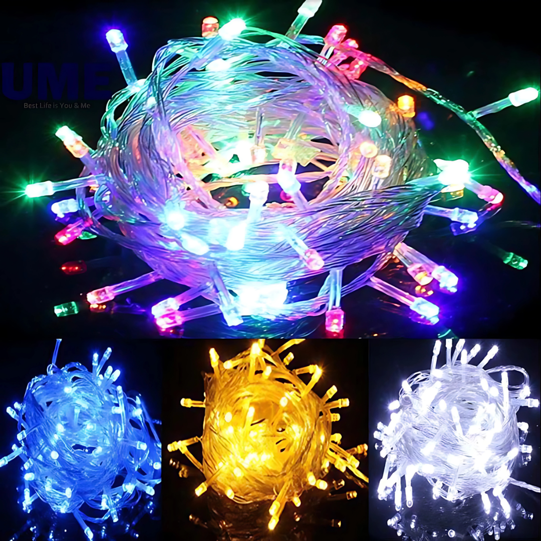 100 LED 10M Multicolor Christmas String Lights with 8 Lighting Modes