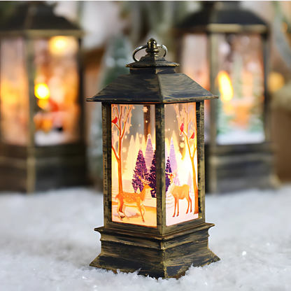 Christmas Flame Light Hanging Lantern