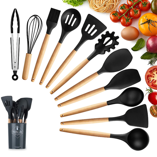 Black 12’s Silicone Cooking Utensil Set