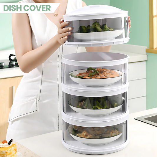 5-Layer Food Storage Set with Insulated Dish Cover