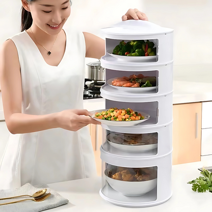 5-Layer Food Storage Set with Insulated Dish Cover