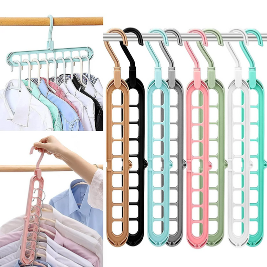 Magic 9-Hole Hanger Adjustable Space-Saving Closet Organizer