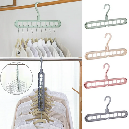 Magic 9-Hole Hanger Adjustable Space-Saving Closet Organizer