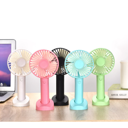 Rechargeable Handy Fan | Portable Mini USB Fan for Travel, Desk & Outdoor Use