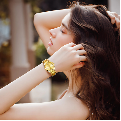 Women’s Waterproof Quartz Watch Stainless Steel Wristwatch