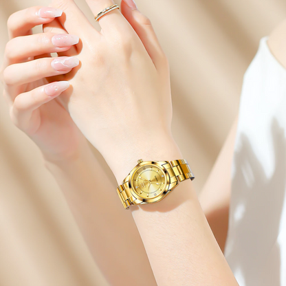 Women’s Waterproof Quartz Watch Stainless Steel Wristwatch
