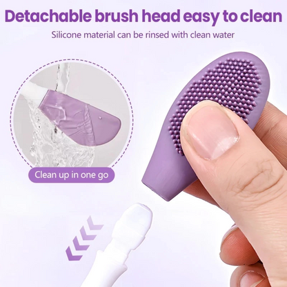 Double Head Silicone Face Mask Brush Facial Cleansing & Massage Tool