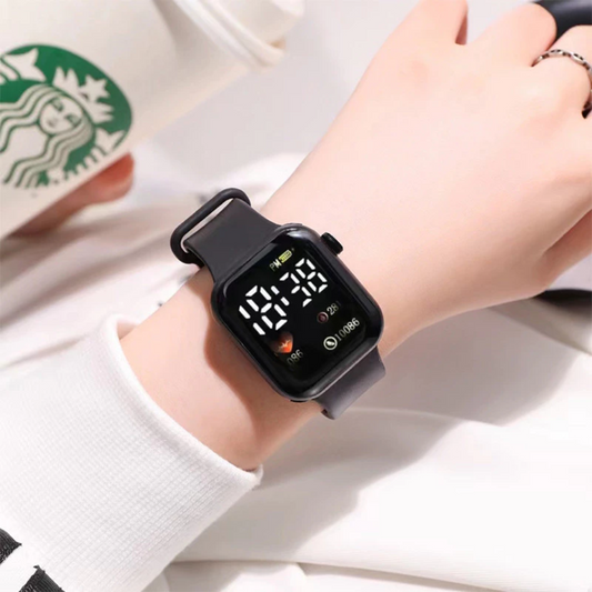 Unisex Waterproof Sport Watch Durable Silicone Strap