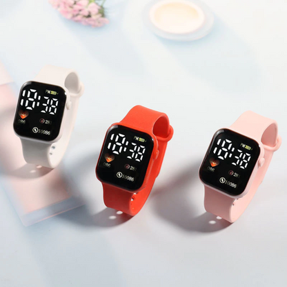 Unisex Waterproof Sport Watch Durable Silicone Strap