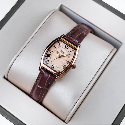 Women’s Quartz Leather Watch Gift Set – Waterproof