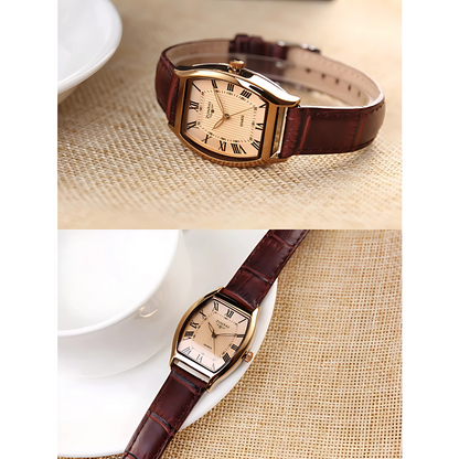 Women’s Quartz Leather Watch Gift Set – Waterproof