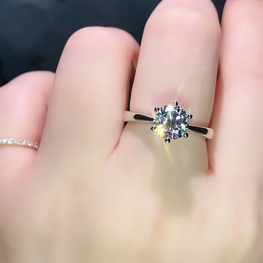 Promise Ring for Women Adjustable Wedding Zircon Ring